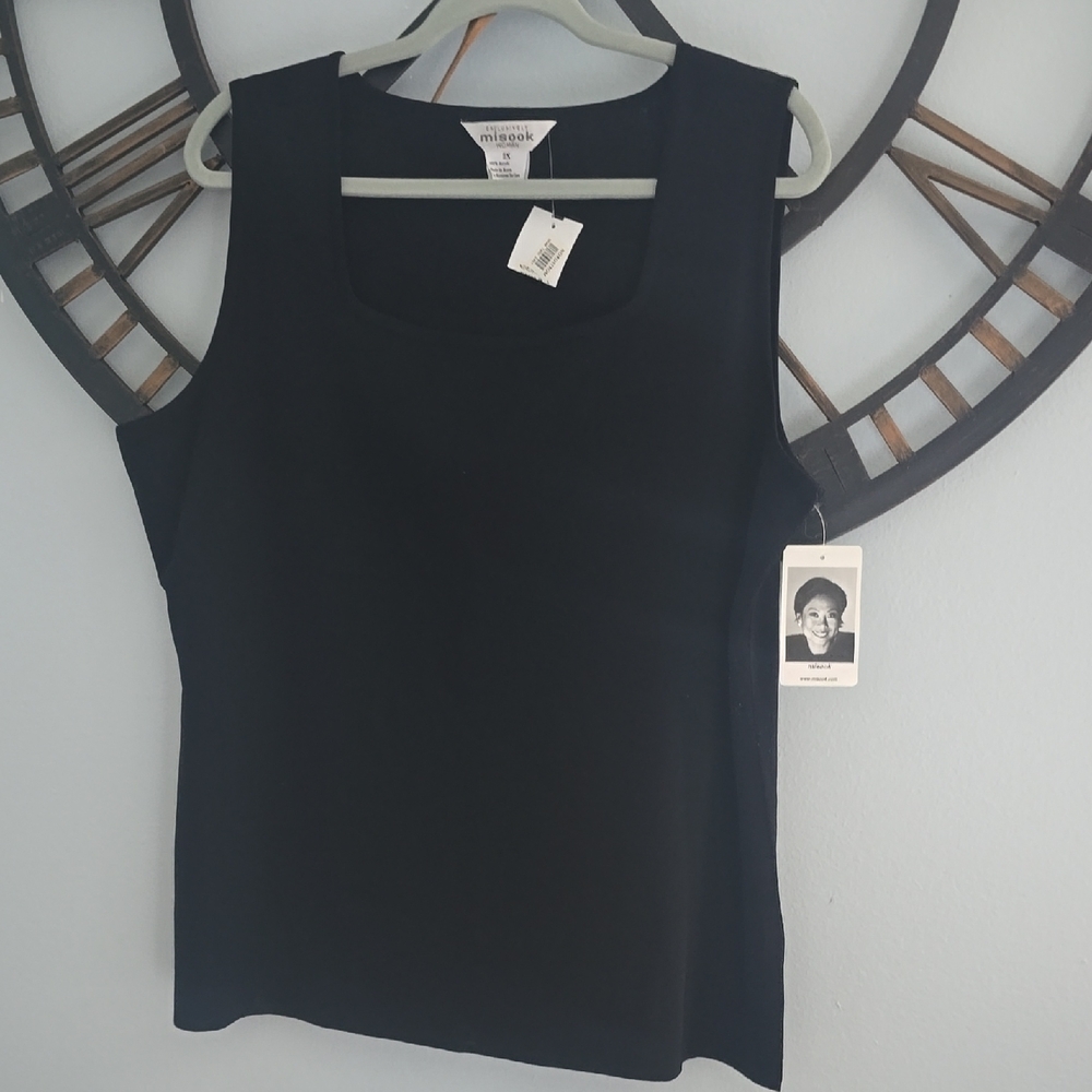 Misook Classic Black Tank Top